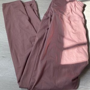 Large pink athletic leggings